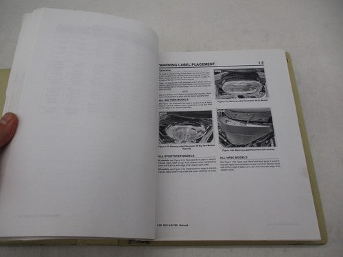 Harley Davidson 2011 Pre Delivery & Set Up Instructions w/ Binder 9994