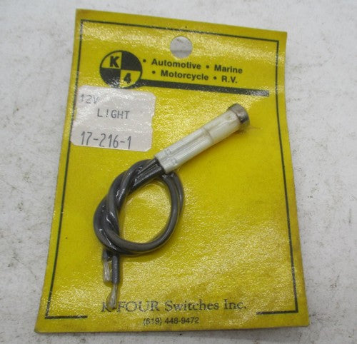 Harley Davidson K-Four Switches Amber Light Indicator Chrome Bezel DS-