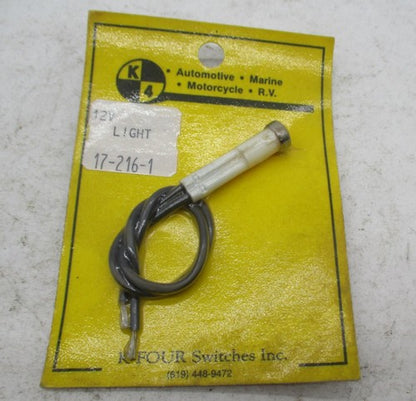 Harley Davidson K-Four Switches Amber Light Indicator Chrome Bezel DS-