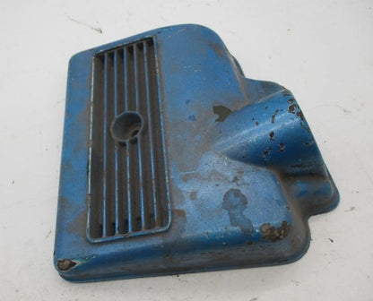Genuine BSA Blue Air Filter Cover 83-2751 LH Twin Carb Metal Ribbed