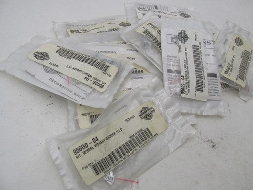 Lot of 14 Harley Davidson Genuine NOS Wheel Weights Flame 1/4 Kit 9560