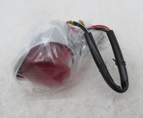 Harley Davidson V-Twin Chrome Hi-Glide Bullet Taillight Red Lens 33-00