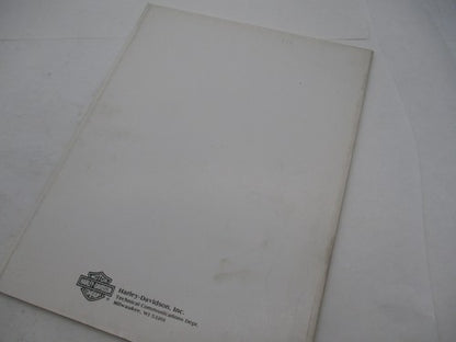 Harley Davidson Official 1989 Police Service Manual Supplement 99483-8
