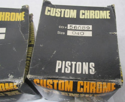 Pair of Harley Davidson Custom Chrome .040 Pistons 56-089