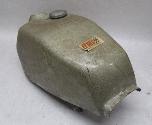 Vintage ARHMA Racing Cafe Racer Fiber Glass Gas Fuel Tank Silver Spark