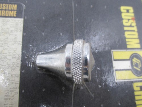 Harley Custom Chrome FLT Knurled Choke Knob with 10-32 Threads 37-305
