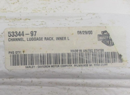 Harley-Davidson Genuine NOS Inner Channel Luggage Rack 53344-97