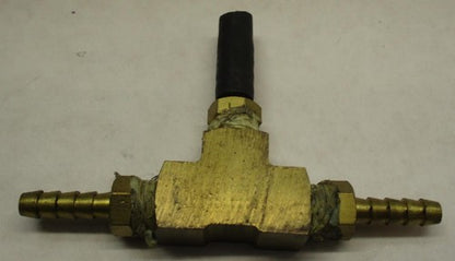 Harley Brass 3 Way T Piece Joiner Fuel Hose Tee Connector Air Water Ga