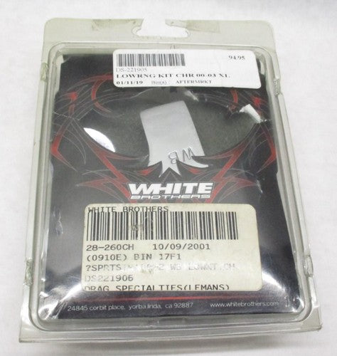 White Brothers 28-260CH Chrome Lowering Kit for 2000-2002 Sportster XL