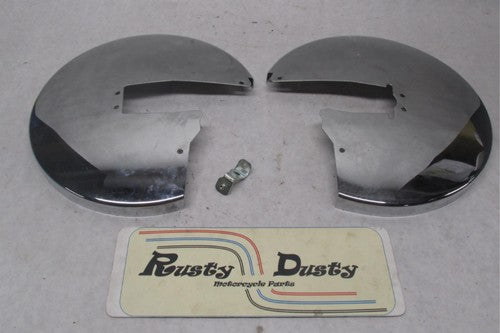 Pair of Harley-Davidson Touring Electra Glide Chrome Rotor Covers 4306