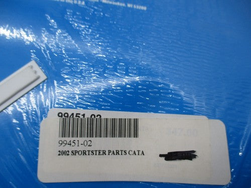 Harley Davidson Official Factory 2002 Sportster Model Parts Catalog 99