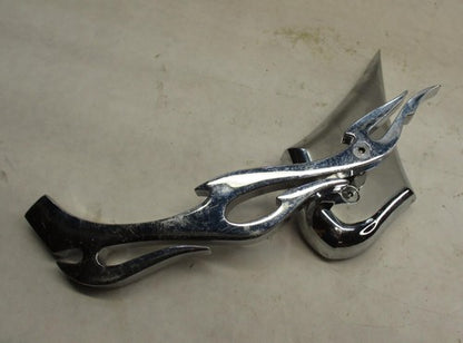 Right Side Custom Flame Chopper Mirror Chrome Harley