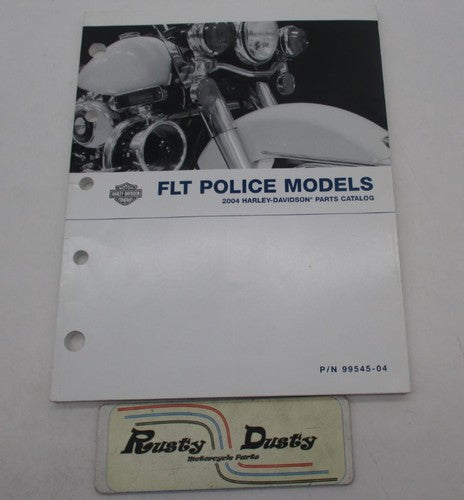 Harley Davidson Official Factory 2004 FLT Parts Catalog Police Models