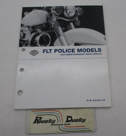 Harley Davidson Official Factory 2004 FLT Parts Catalog Police Models