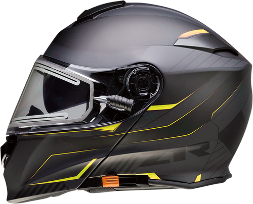 Z1R Solaris Modular Scythe Electric Shield Helmet Hi-Viz/Black Large 0