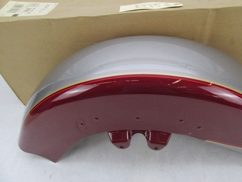 Harley Davidson Genuine NOS Red & Silver Touring Front Fender 59087-89