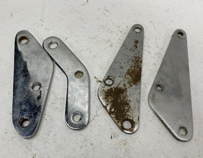 Harley Lot of Chrome Foot Forward Mid Control Mounting Plates Brackets