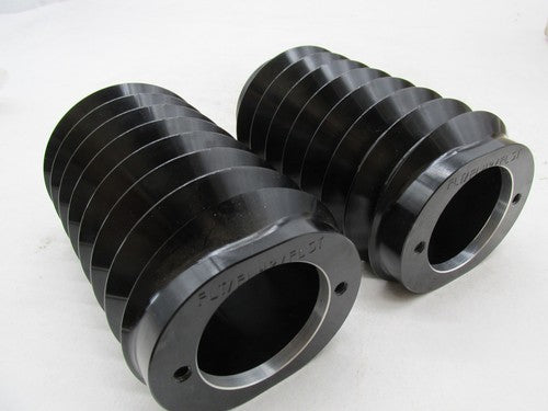 Pair of Harley Arlen Ness FLT FLHR FLST Black Metal Fork Gaiters Cover