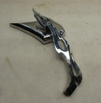 Right Side Custom Flame Chopper Mirror Chrome Harley