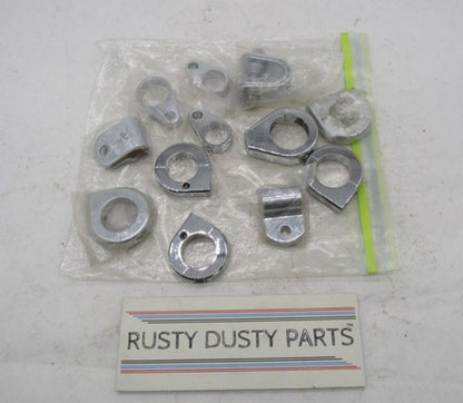 Large Mixed Lot of Harley Davidson Chrome Handlebar Cable Hose Brake L