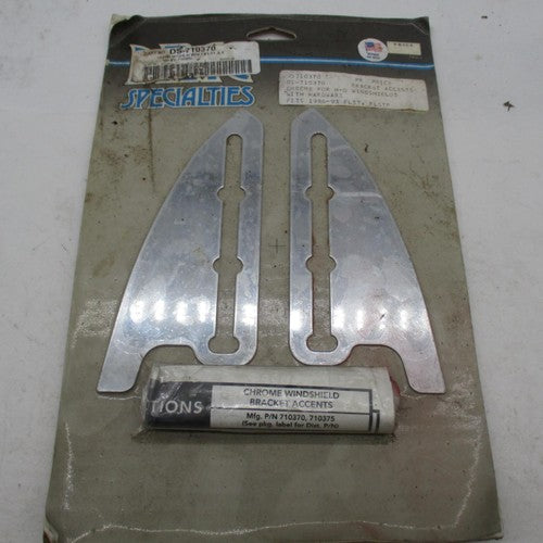 Harley  Davidson Drag Specialties Chrome Windshield Bracket Accents DS