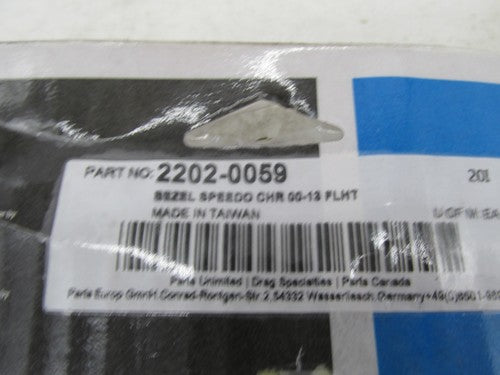 Harley Davidson Drag Specialties FLHT Chrome 00-13 Speedometer Bezel 2