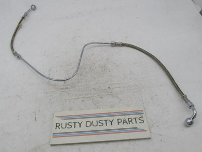 Harley 99-06 Fatboy Screamin Eagle FLSTFSE Braided Brake Line Hose 451