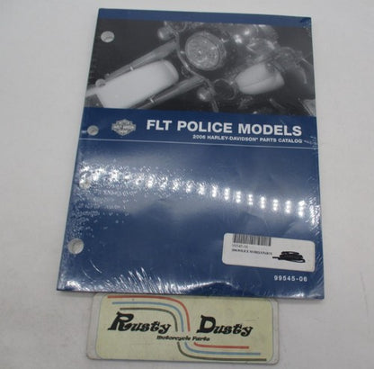 Harley Davidson Official Factory 2006 FLT Police Models Parts Catalog
