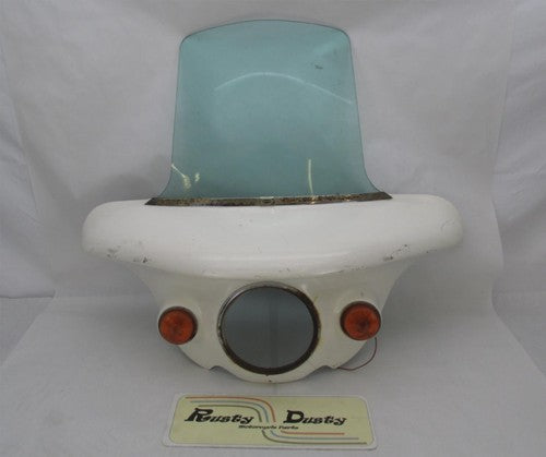 Vintage Bates Batwing White Fairing 700  DOT-48 M-315 AS-6 1966 Harley