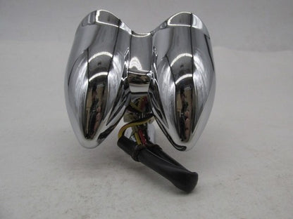 V-Twin Universal Motorcycle Harley Chrome Hi-Glide Amber Dual LED Ligh