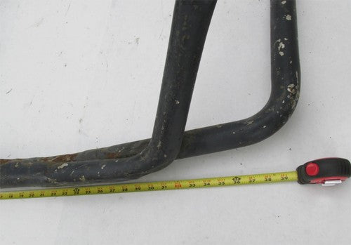 Vintage Triumph BSA British Motorcycle Black 2-into-1 Exhaust w/ Heade