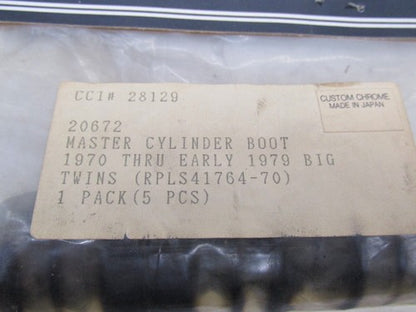Lot of 3 Harley Davidson Custom Chrome Master Cylinder Boots 20672 417