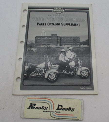 Harley Davidson Official NOS 1996 POLICE Models Part Catalog Supplemen