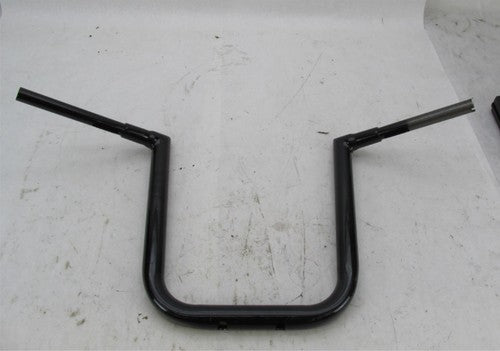 Set of Harley Davidson 17" Rise Touring 1.25" Black Ape Hangers Handle
