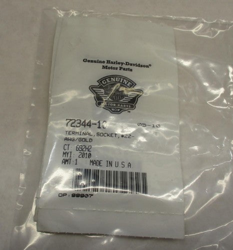 Lot of (7) Harley Davidson Genuine NOS Terminal Sockets 22AWG/Gold 723