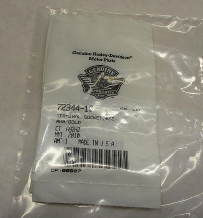 Lot of (7) Harley Davidson Genuine NOS Terminal Sockets 22AWG/Gold 723