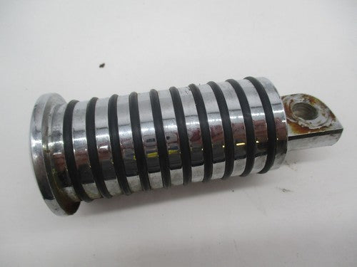 Pair of Harley Davidson Chrome Round Rubber Ribbed Foot Pegs Highway P