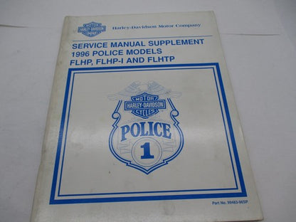 Harley Davidson Official 1996 Police Service Manual Supplement 99483-9