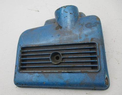 Genuine BSA Blue Air Filter Cover 83-2751 LH Twin Carb Metal Ribbed