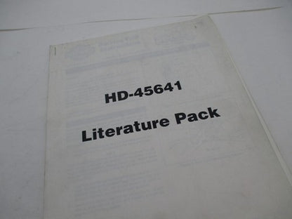 Harley Davidson Literature Pack HD-45641 Service Tool Instructions