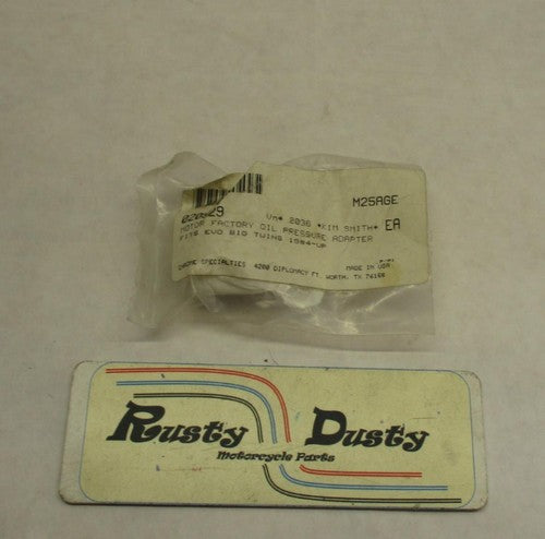Motor Factory Harley Davidson Oil Pressure Adapter Evo Big Twins 1984-