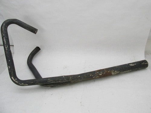 Vintage Triumph BSA British Motorcycle Black 2-into-1 Exhaust w/ Heade