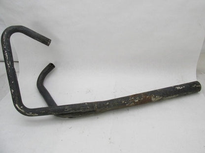Vintage Triumph BSA British Motorcycle Black 2-into-1 Exhaust w/ Heade