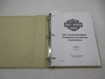 Harley Davidson 2011 Pre Delivery & Set Up Instructions w/ Binder 9994