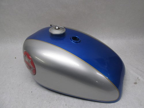 Original Repainted BSA Blue Silver Catalina Gas Fuel Tank Gold Star w/