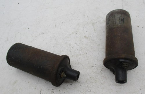Lot of 2 Vintage Motorcycle Delco Remy Ignition Coils 12V 135