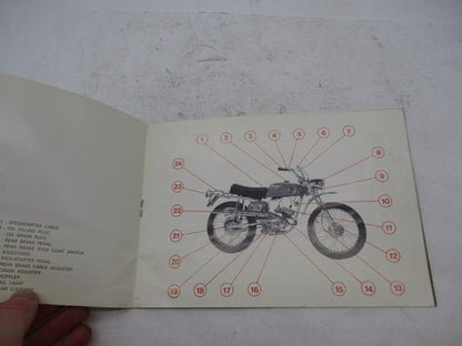 Vintage Original Benelli 65cc Cougar Operation and Maintenance Manual