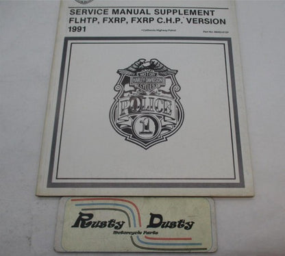 Harley Davidson Official 1991 Police Service Manual Supplement 99483-9