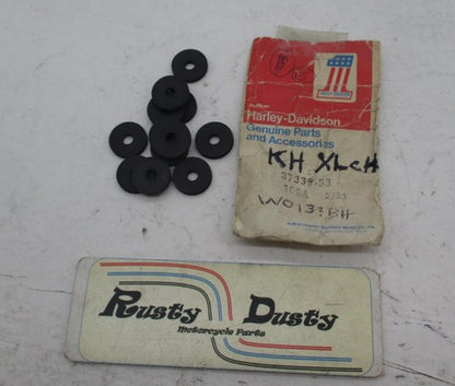 Lot of 12 Harley Davidson Genuine NOS Mainshaft Black Nut Oil Seals 37