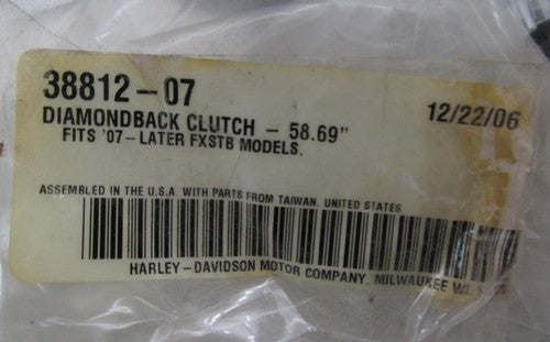 Harley-Davidson Genuine NOS 2007+ FXSTB Diamondback Clutch Cable 58.69